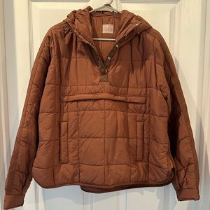 Free people Pippa Packable Pullover Puffer small color “twin peaks” (brown)